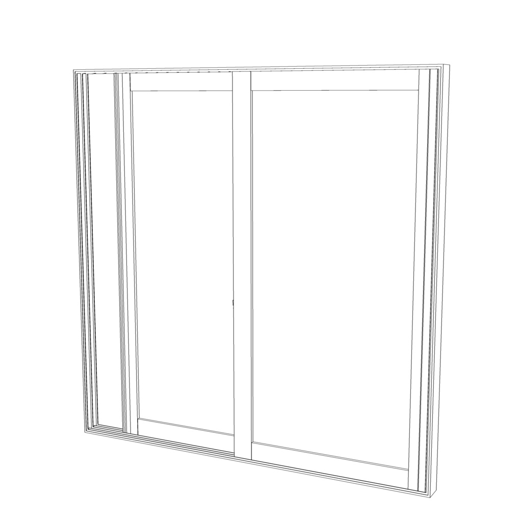 3D_スライド窓【クリスタ用素材】