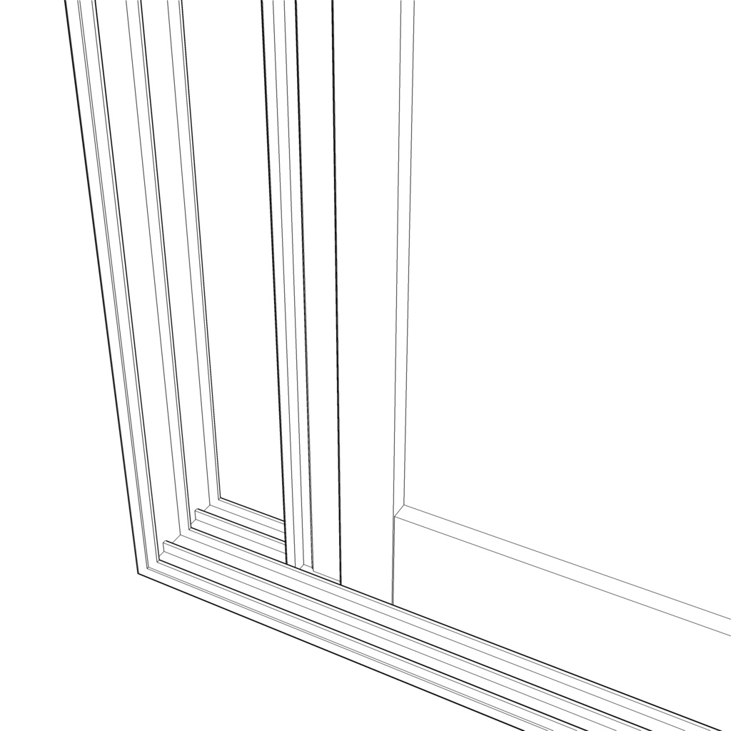 3D_スライド窓【クリスタ用素材】