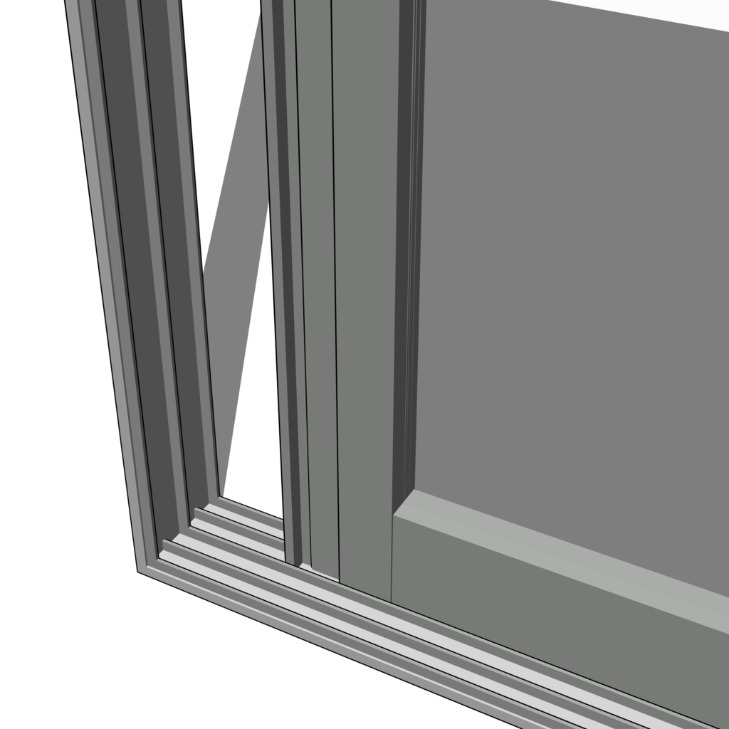 3D_スライド窓【クリスタ用素材】