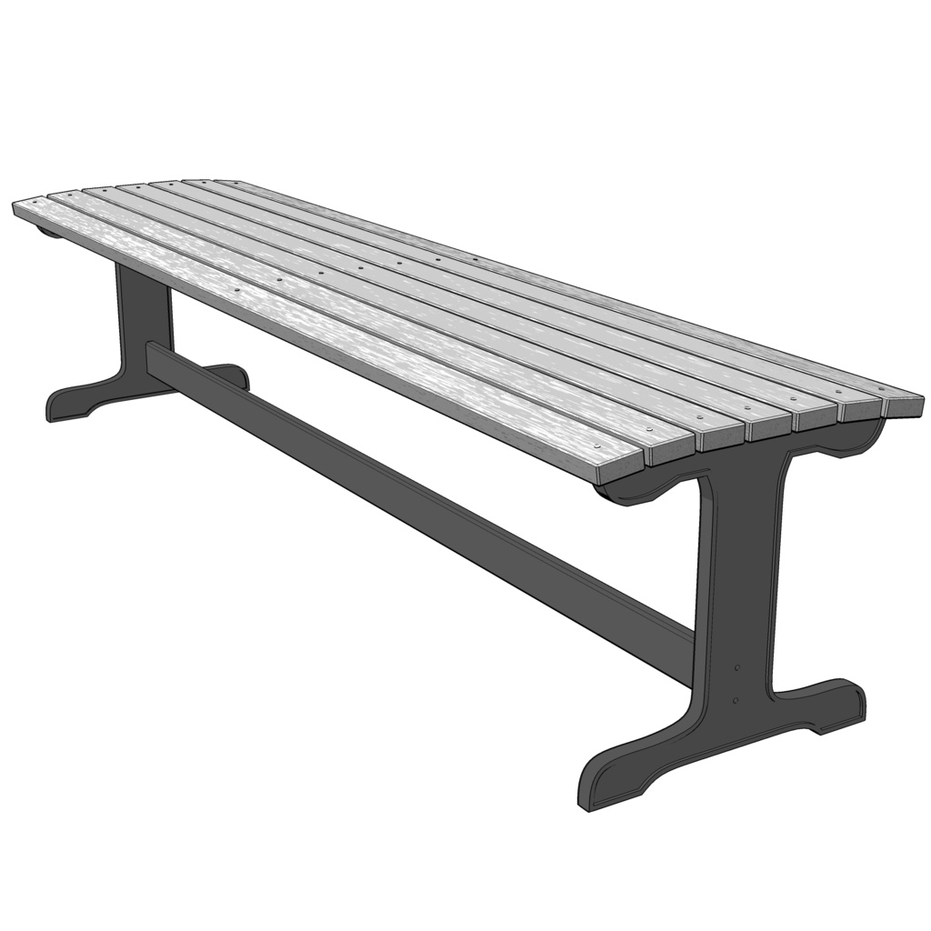 3D_公園のベンチ【クリスタ用素材】