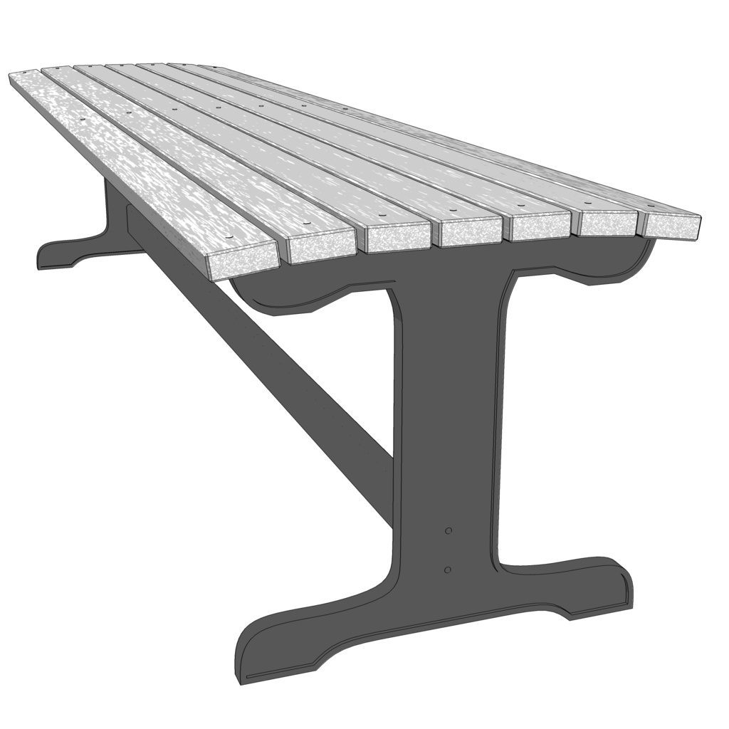 3D_公園のベンチ【クリスタ用素材】