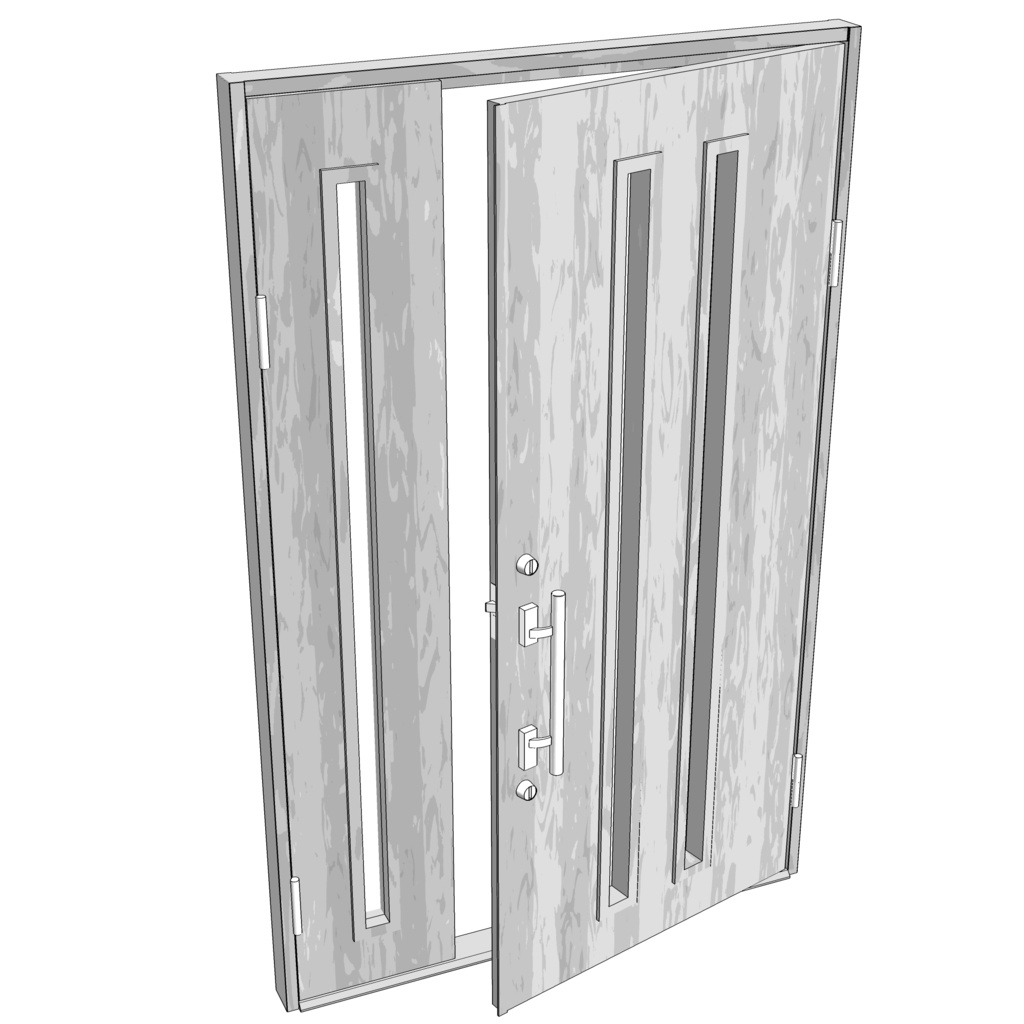 3D_玄関ドア【クリスタ用素材】