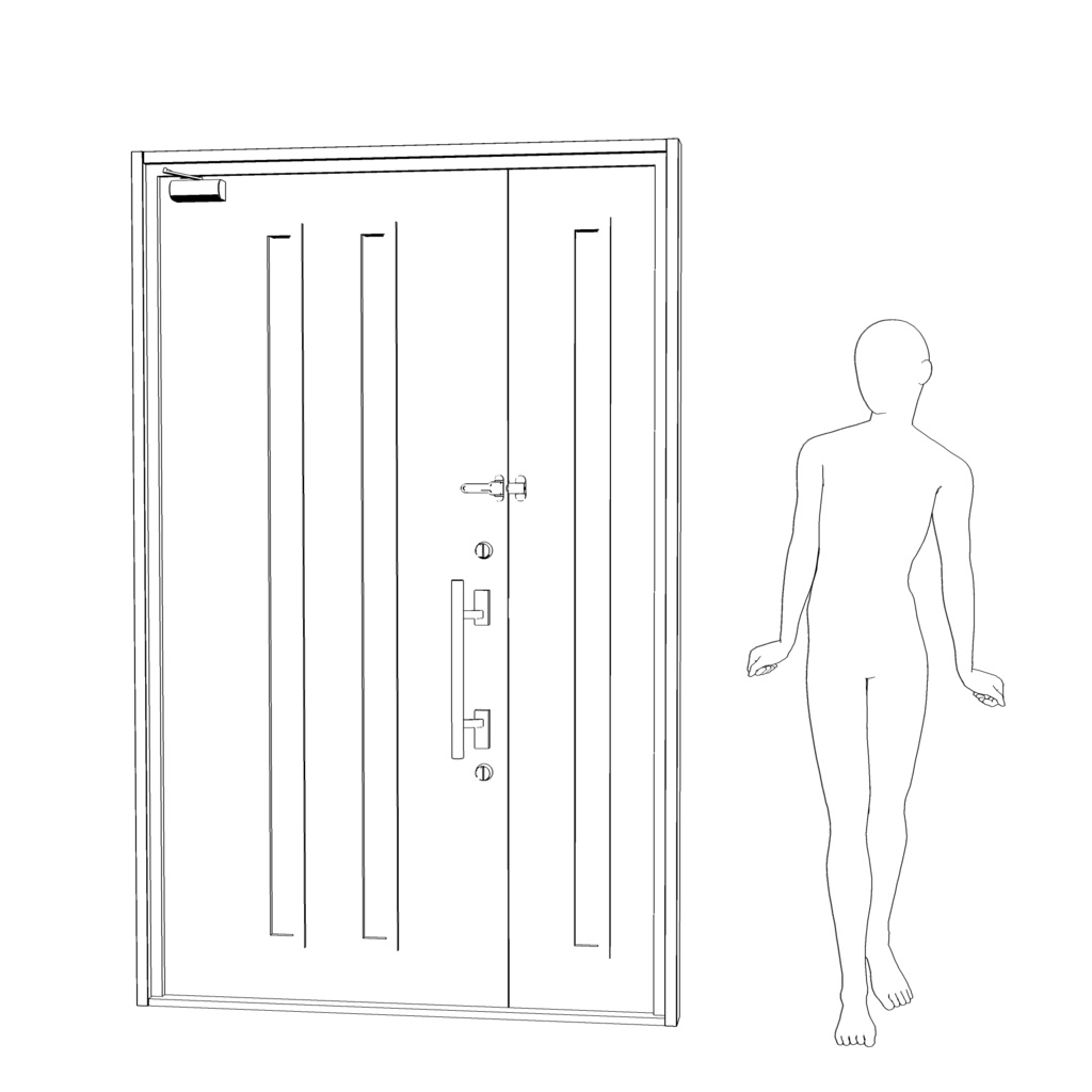 3D_玄関ドア【クリスタ用素材】