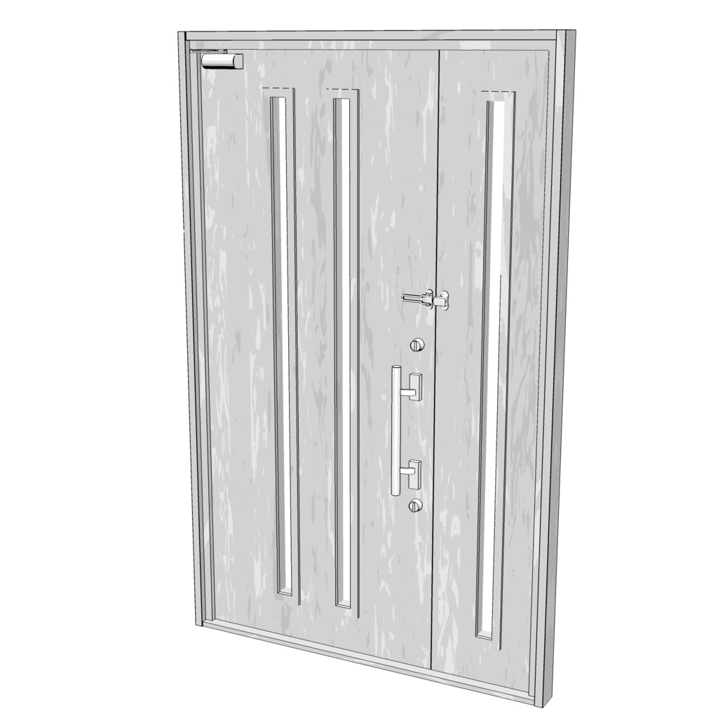 3D_玄関ドア【クリスタ用素材】