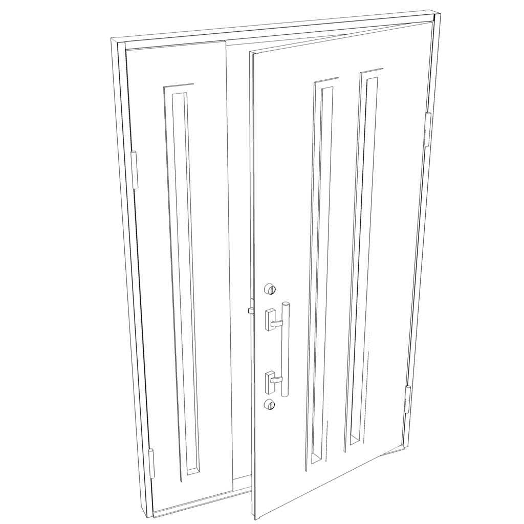3D_玄関ドア【クリスタ用素材】