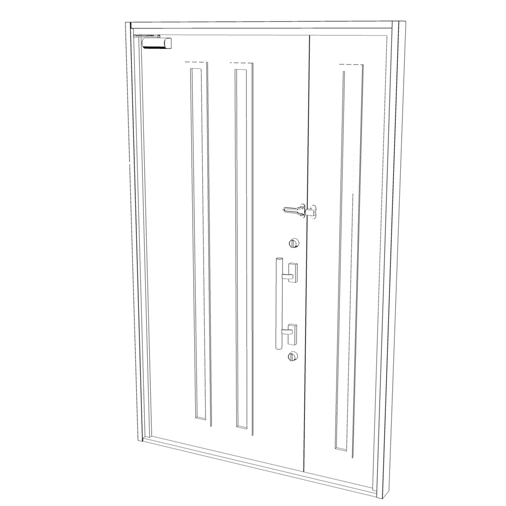 3D_玄関ドア【クリスタ用素材】