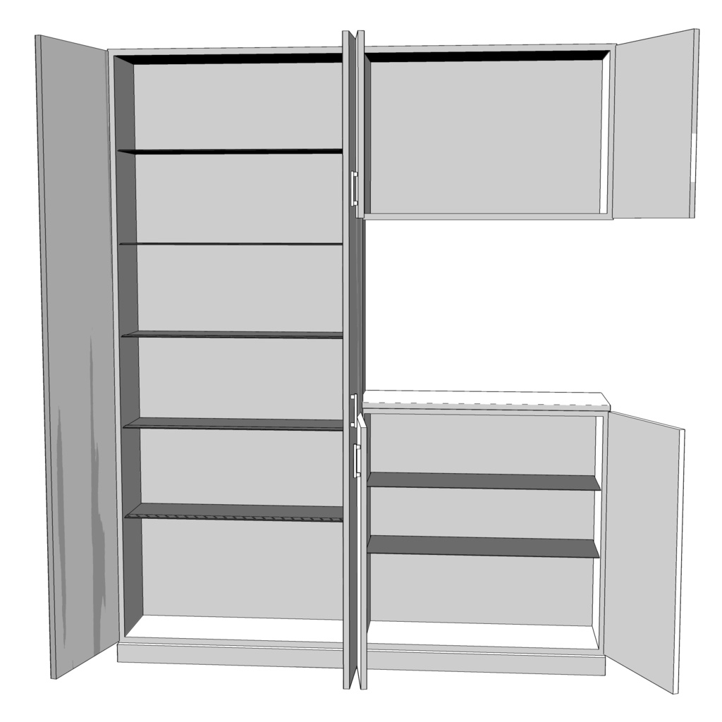 3D_玄関収納【クリスタ用素材】