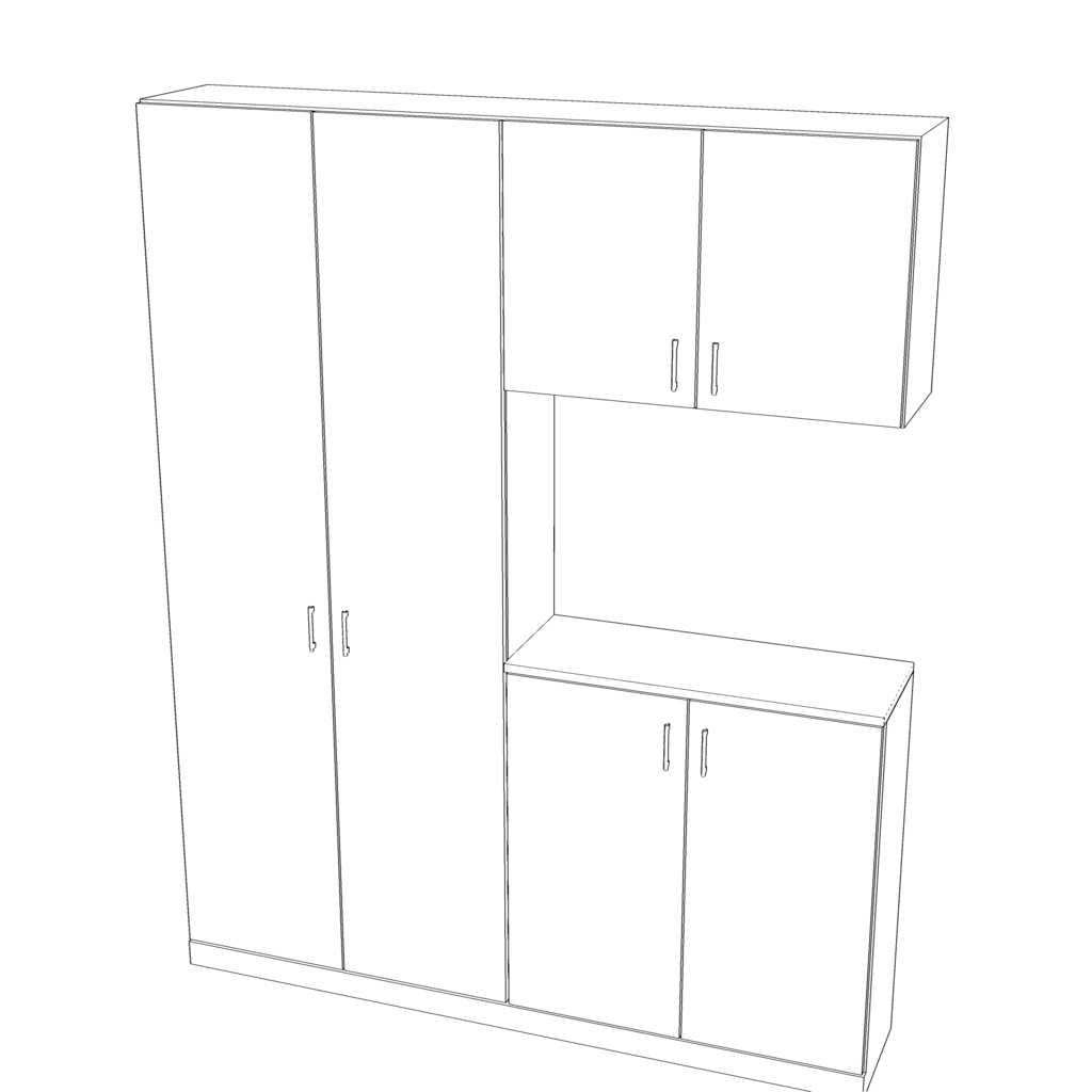 3D_玄関収納【クリスタ用素材】