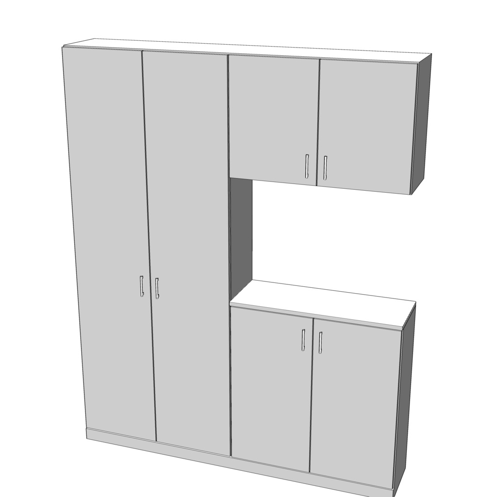 3D_玄関収納【クリスタ用素材】