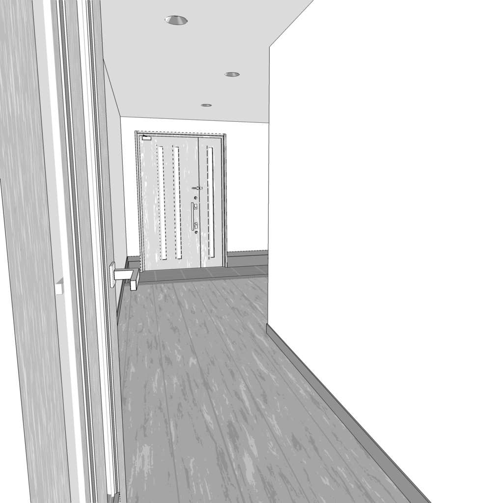 3D_戸建ての玄関【クリスタ用素材】