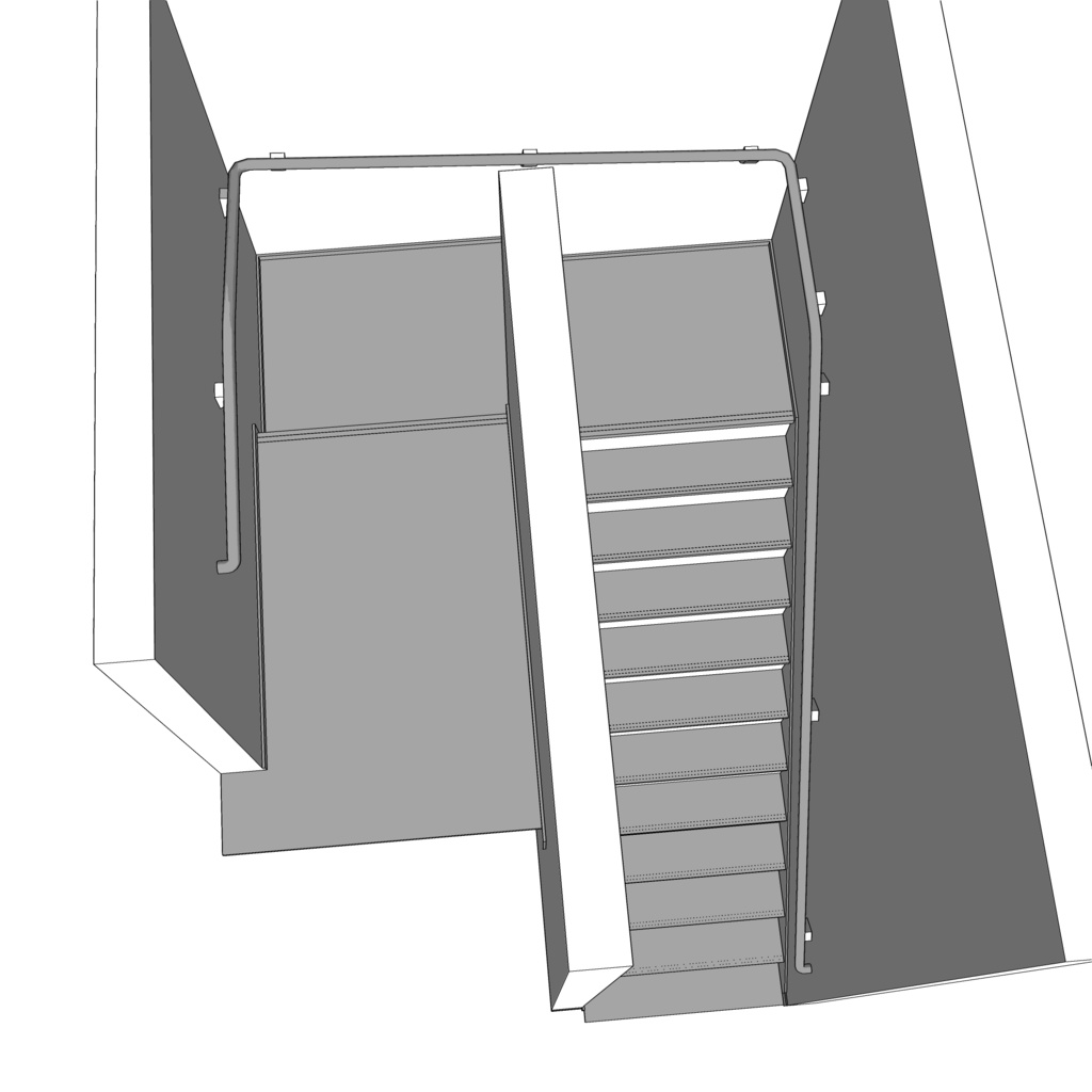 3D_住宅階段【クリスタ用素材】