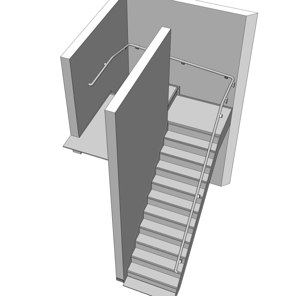 3D_住宅階段【クリスタ用素材】