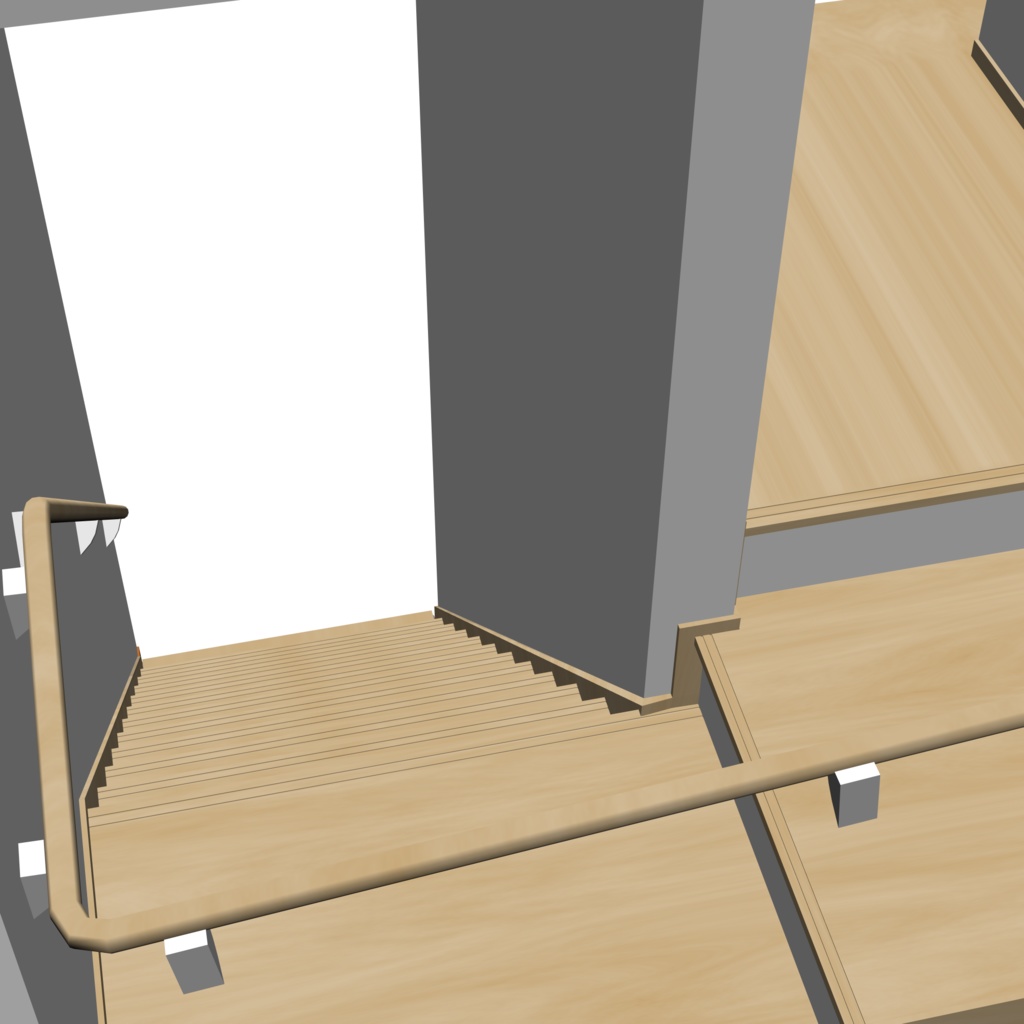 3D_住宅階段【クリスタ用素材】