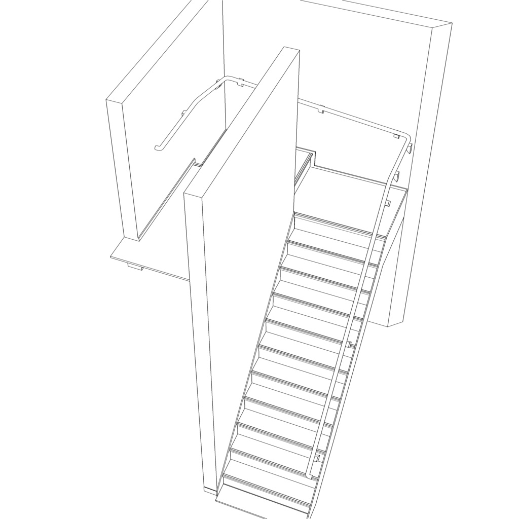 3D_住宅階段【クリスタ用素材】