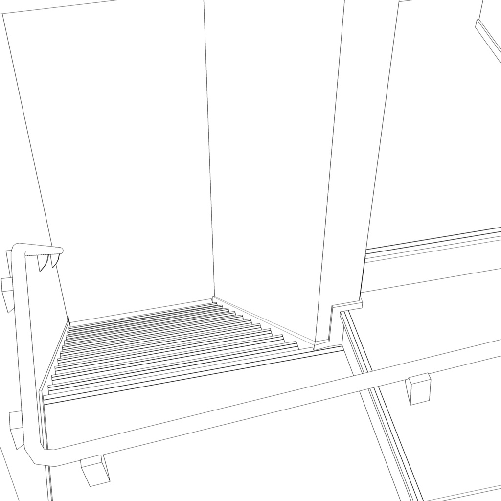 3D_住宅階段【クリスタ用素材】