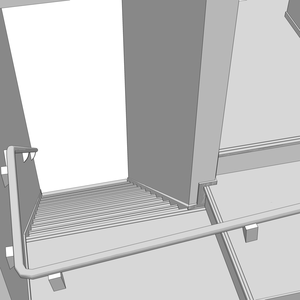 3D_住宅階段【クリスタ用素材】