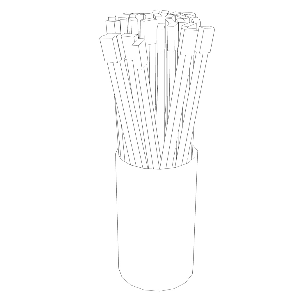 3D_箸立て【クリスタ用素材】