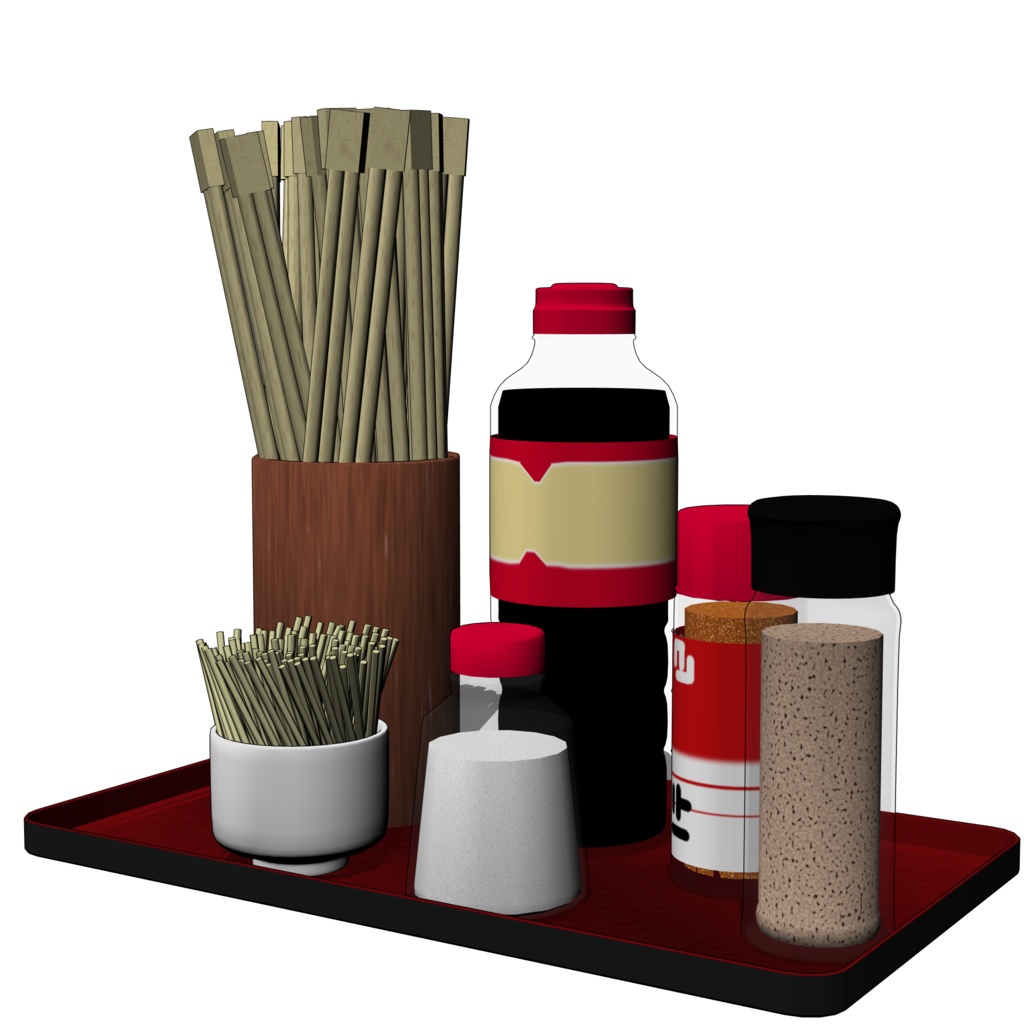 3D_卓上調味料ラック【クリスタ用素材】