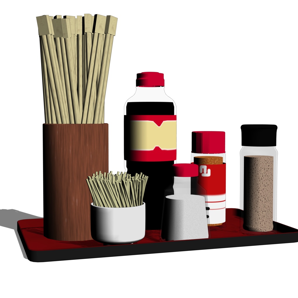 3D_卓上調味料ラック【クリスタ用素材】