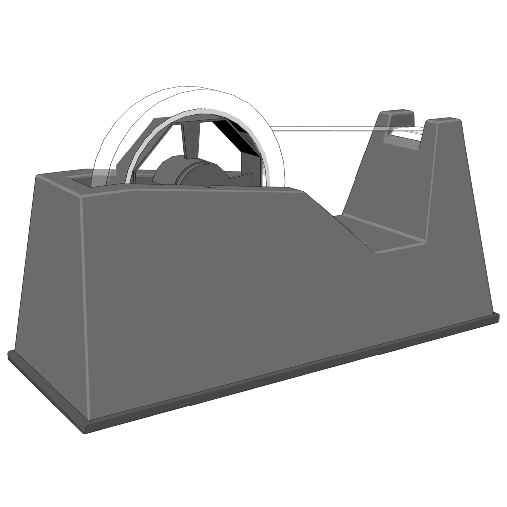 3D_テープディスペンサ【クリスタ用素材】