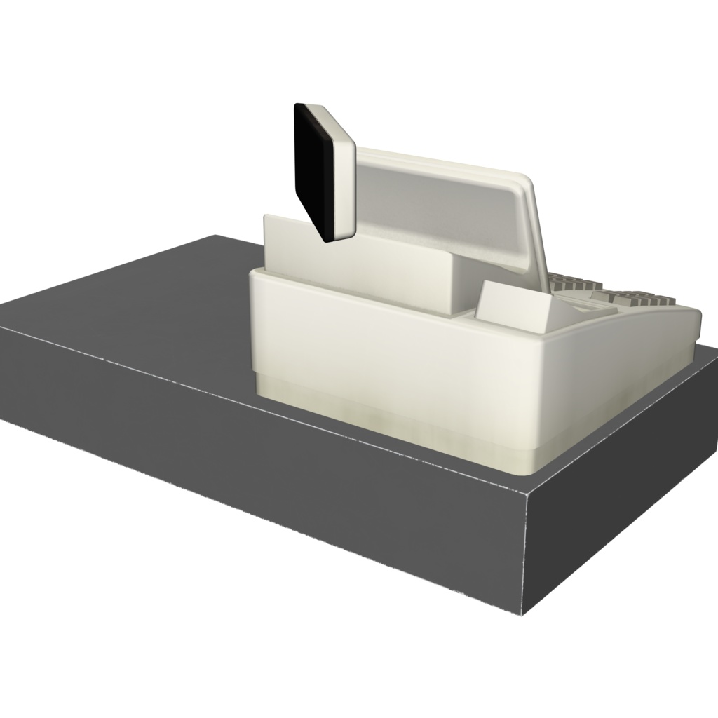 3D_レジ・精算所【クリスタ用素材】