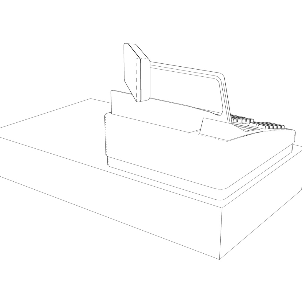 3D_レジ・精算所【クリスタ用素材】
