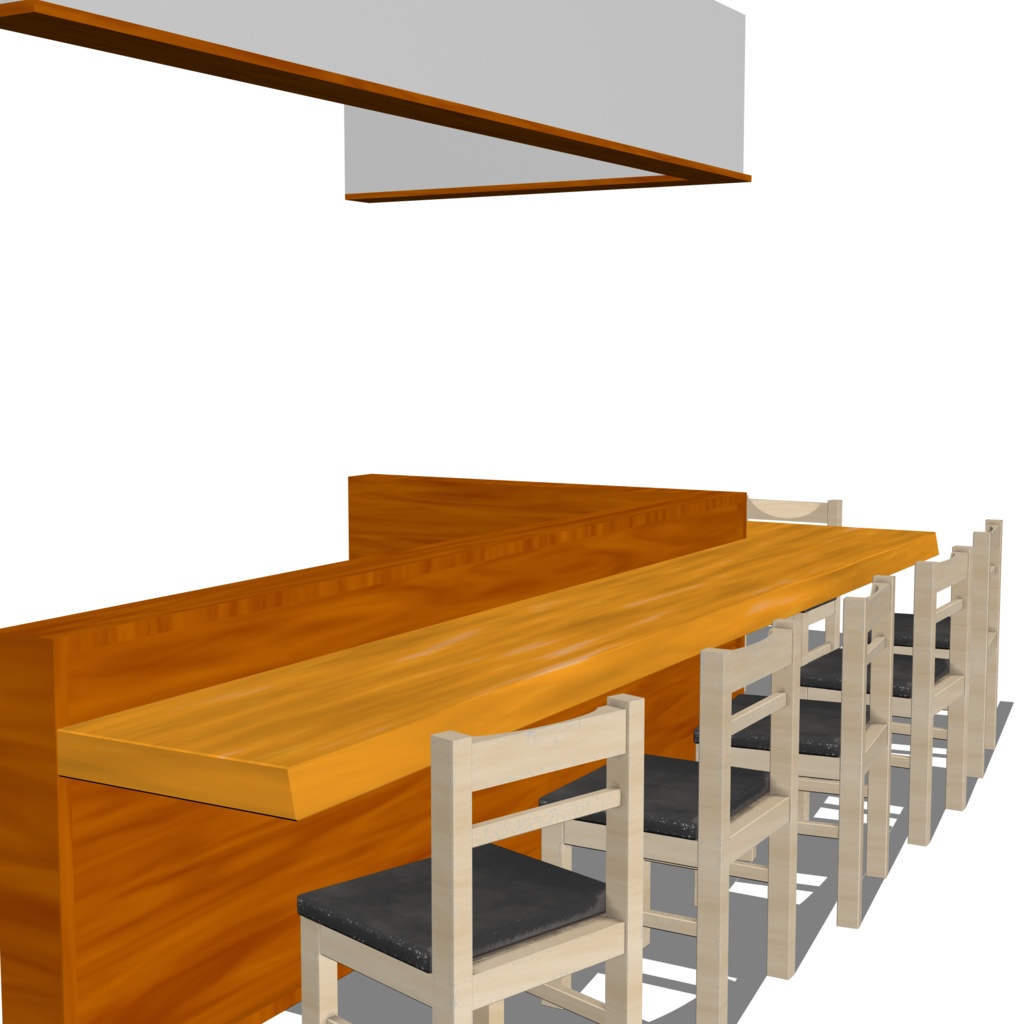 3D_居酒屋カウンター【クリスタ用素材】