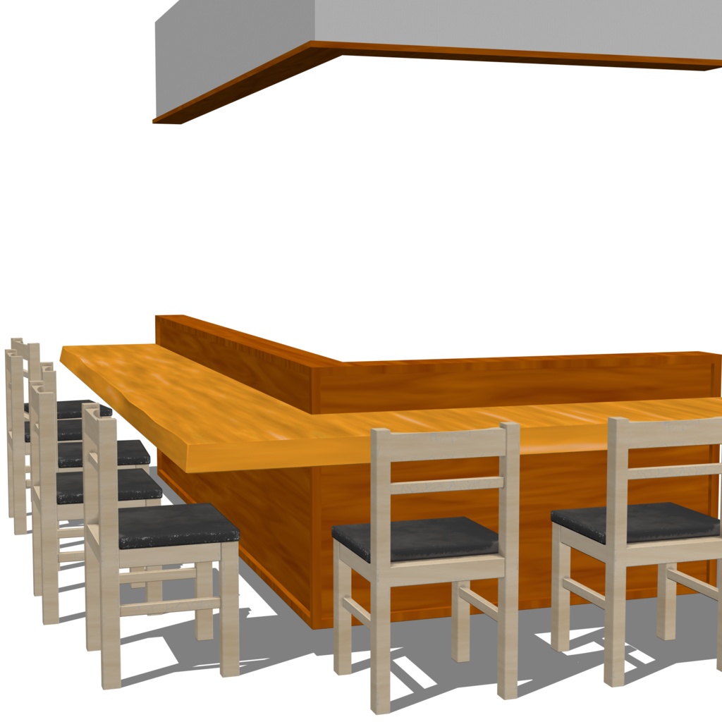 3D_居酒屋カウンター【クリスタ用素材】