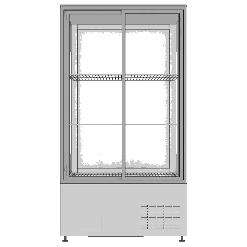 3D_冷蔵ショーケース【クリスタ用素材】