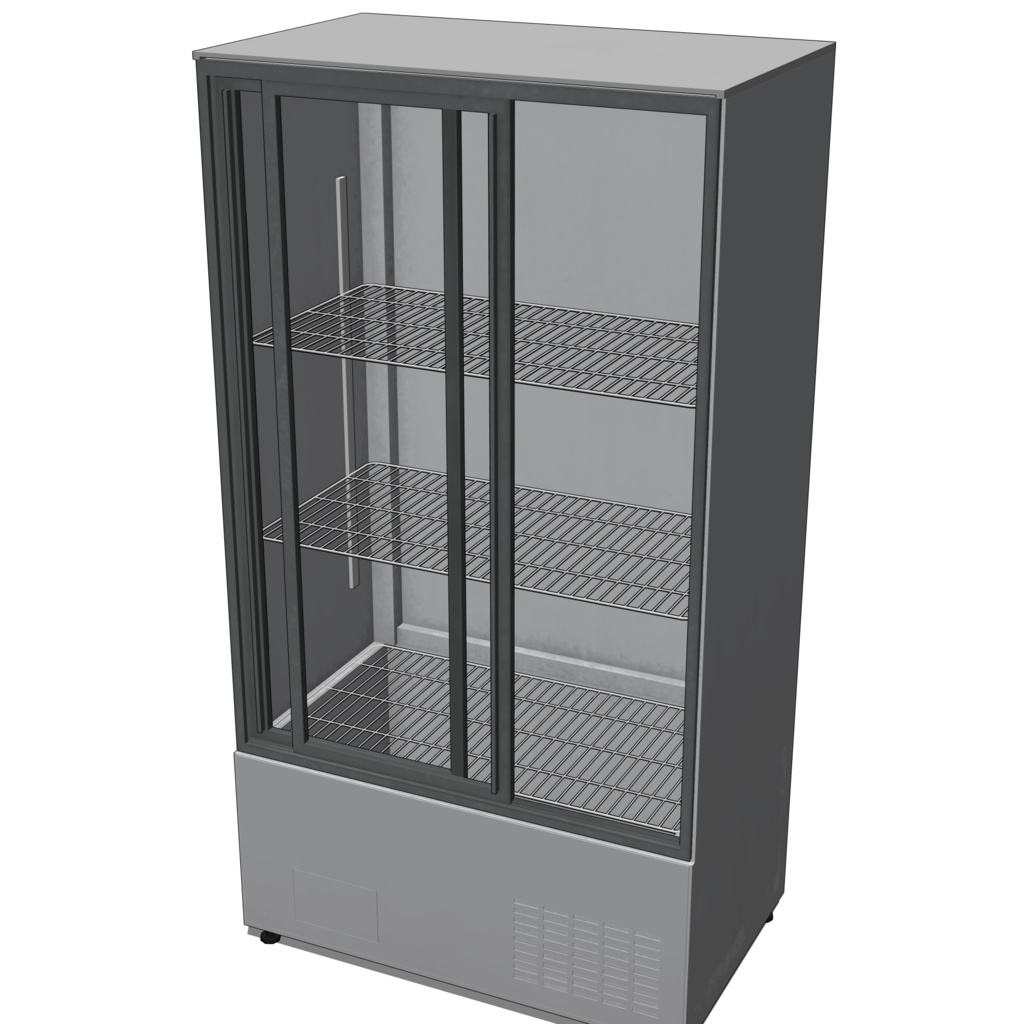 3D_冷蔵ショーケース【クリスタ用素材】