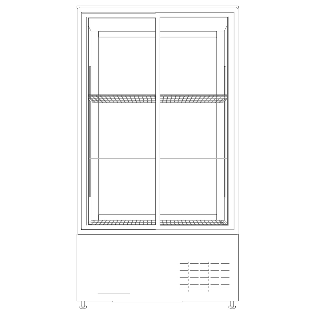 3D_冷蔵ショーケース【クリスタ用素材】