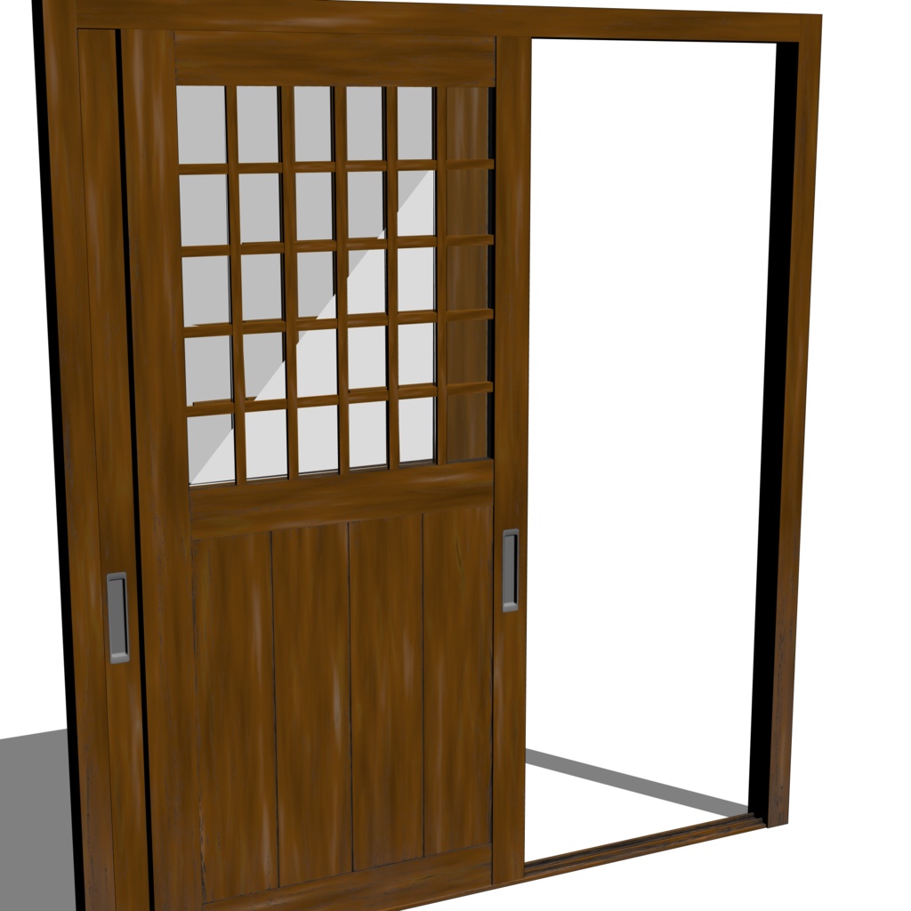 3D_スライドドア・引き戸【クリスタ用素材】