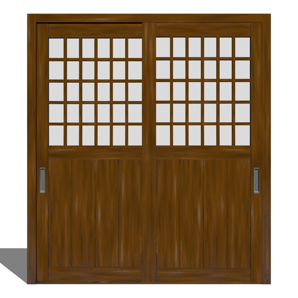 3D_スライドドア・引き戸【クリスタ用素材】