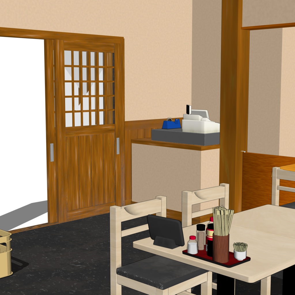 3D_居酒屋【クリスタ用素材】