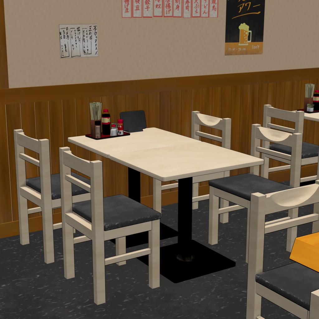 3D_居酒屋【クリスタ用素材】