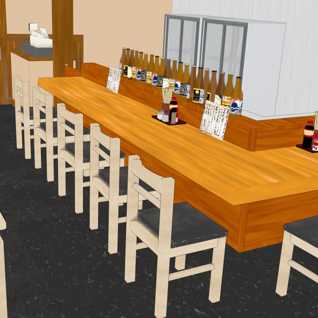 3D_居酒屋【クリスタ用素材】