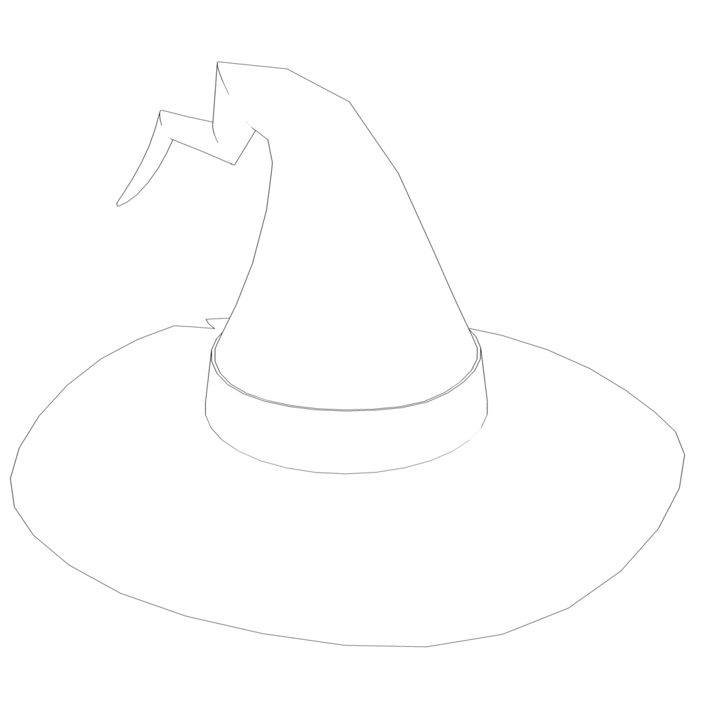 3D_ハロウィン帽子【クリスタ用素材】