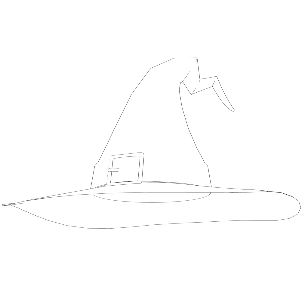 3D_ハロウィン帽子【クリスタ用素材】