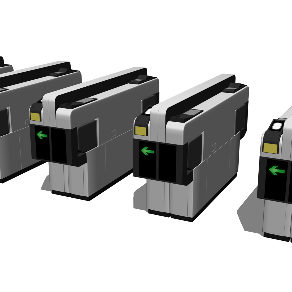 3D_自動改札【クリスタ用素材】