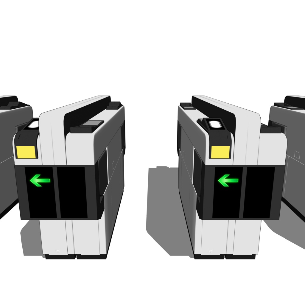 3D_自動改札【クリスタ用素材】