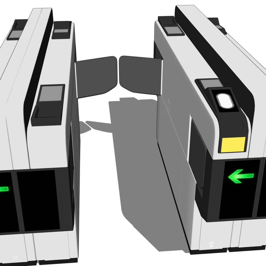3D_自動改札【クリスタ用素材】