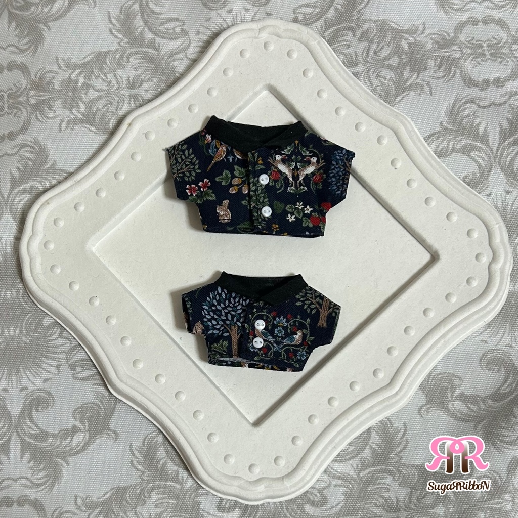 森の動物シャツ