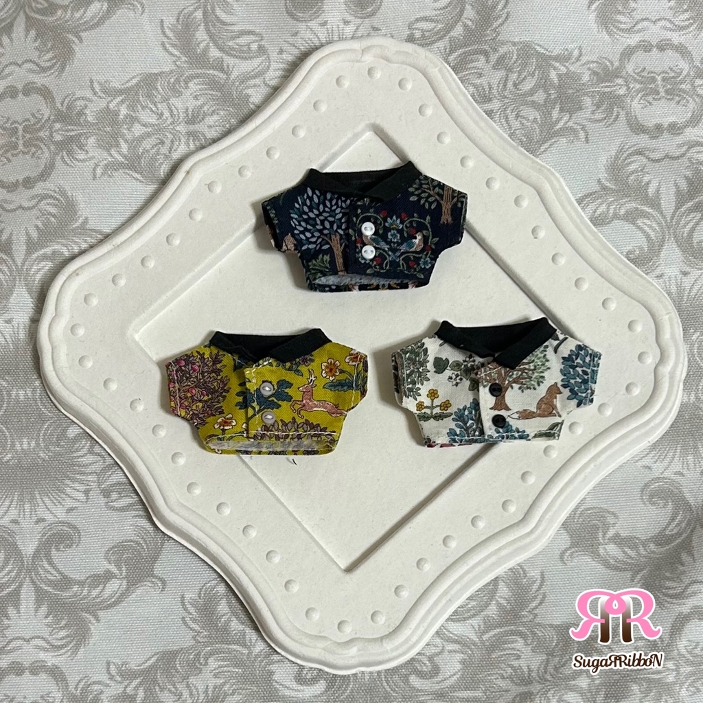 森の動物シャツ