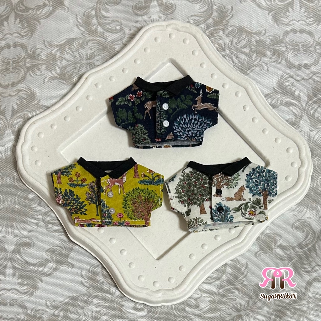 森の動物シャツ