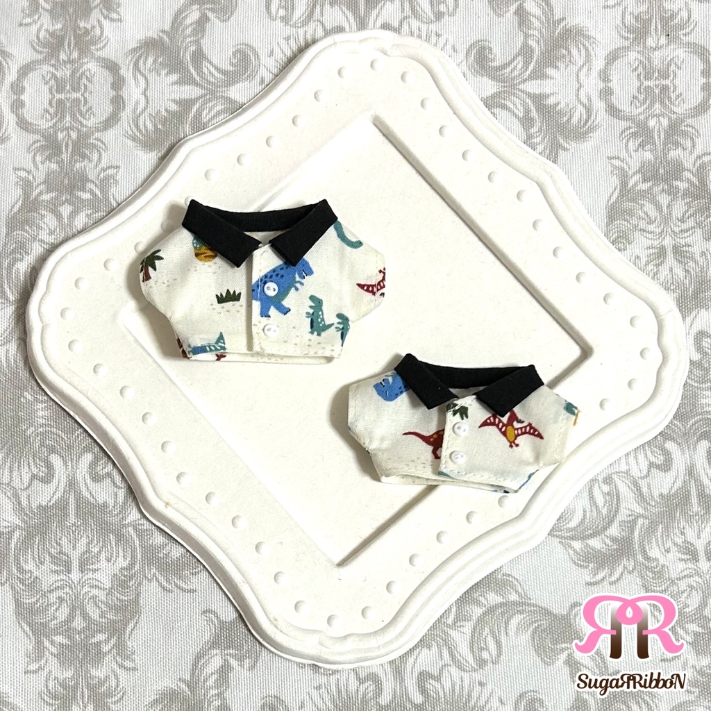 恐竜いっぱいシャツ