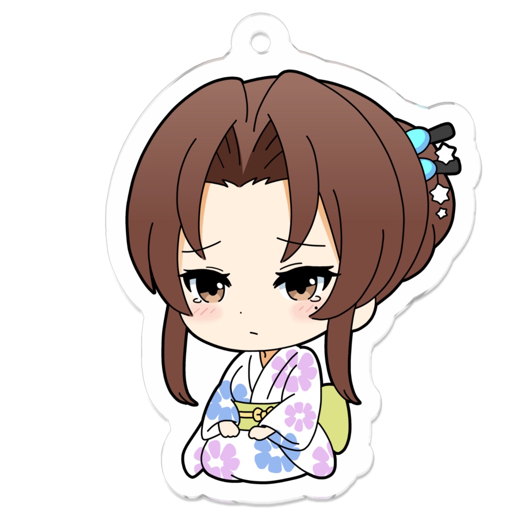 浴衣アクリルキーホルダー