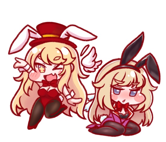 トリッカル バニーエルフィン＆バニーネルアクリルキーホルダー
