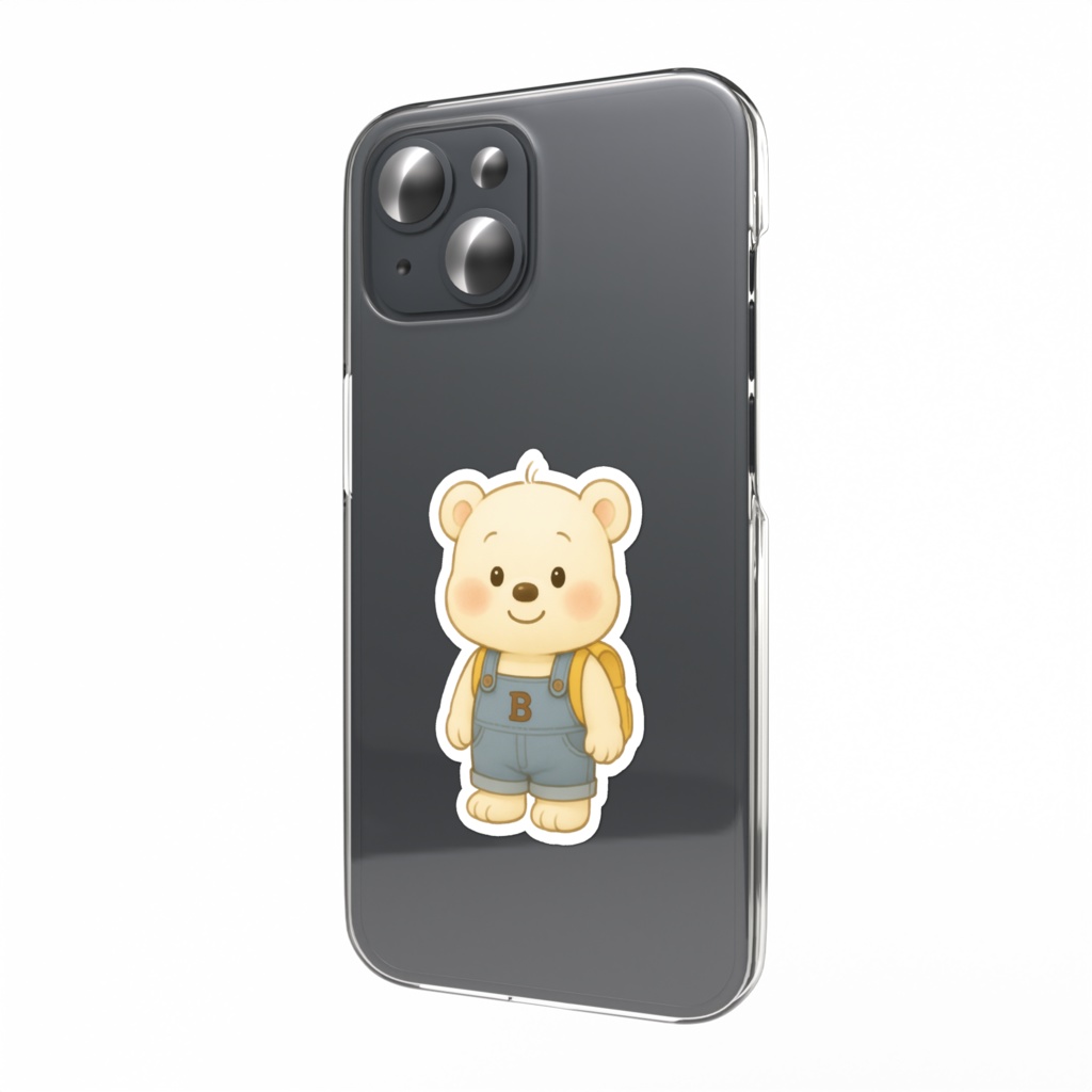 しろくまぼんぼんステッカー