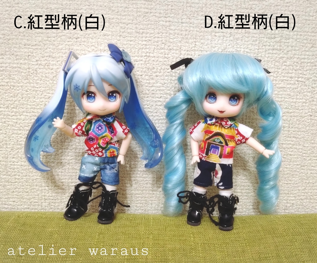 半袖柄シャツ(ねんどろいどどーる)