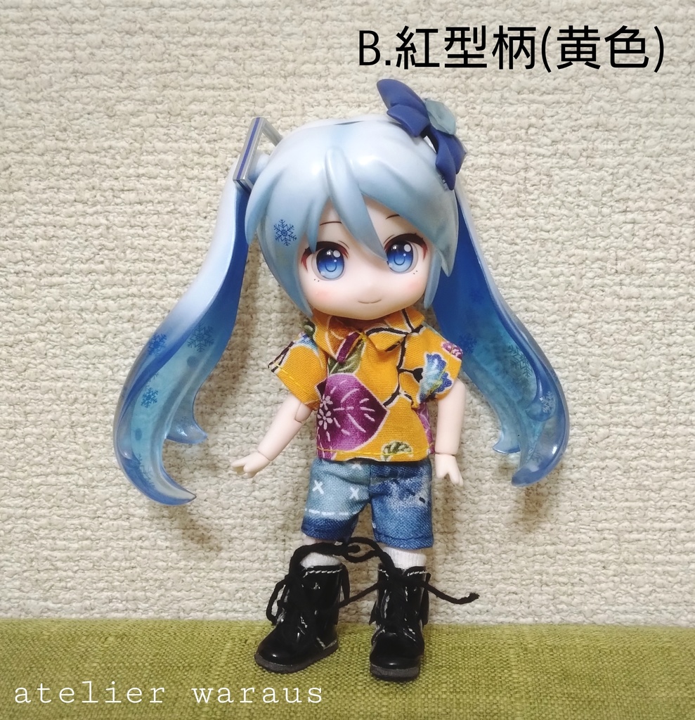 半袖柄シャツ(ねんどろいどどーる)